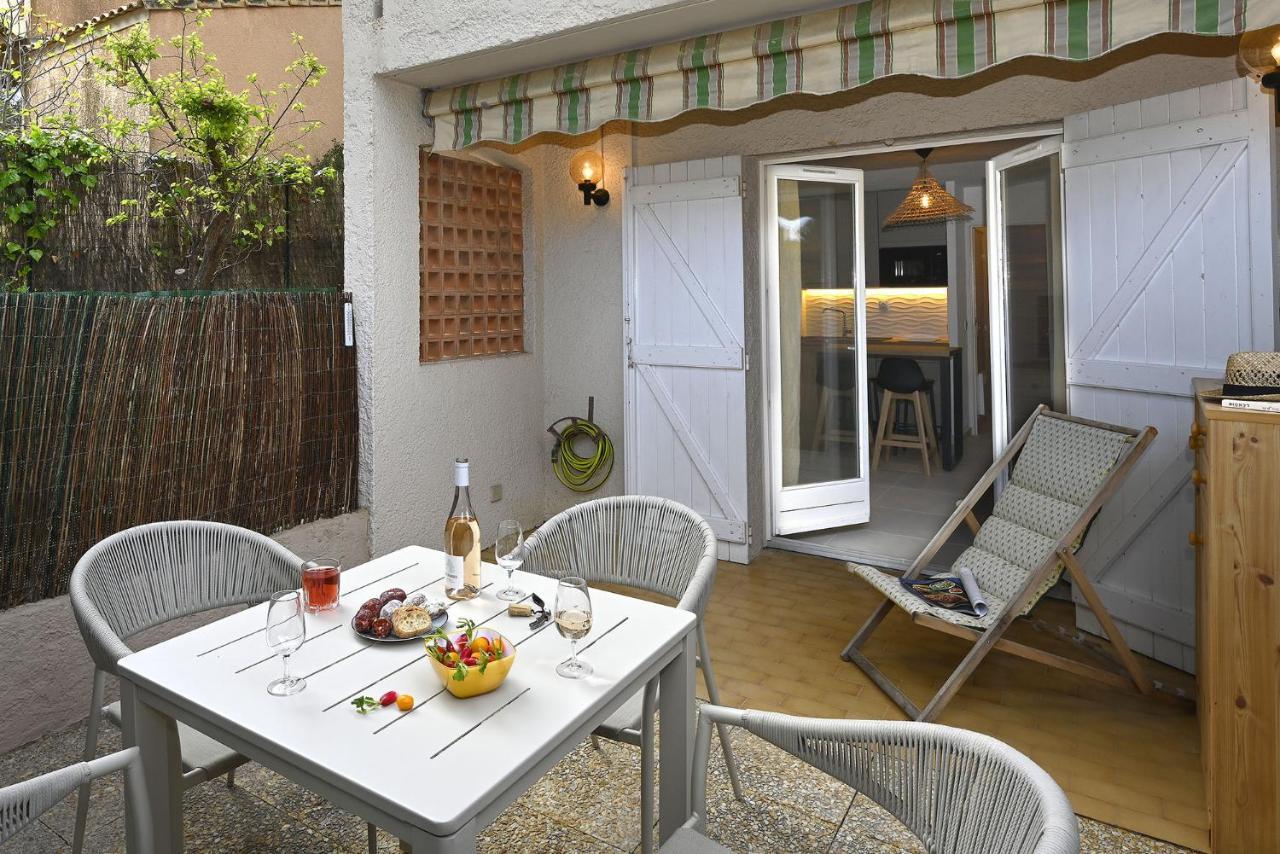Agréable studio 2/4 pers au calme avec rez-de-jardin Bandol Esterno foto